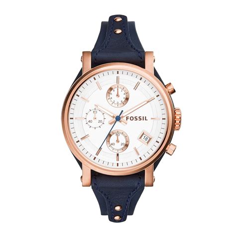 fossil original boyfriend analog silver dial women's watch es3838|fossil original boyfriend watch.